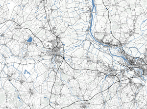 Carte personnalisée unique - Téléchargeable, Poster ou Toile - Pour célébrer vos lieux spéciaux